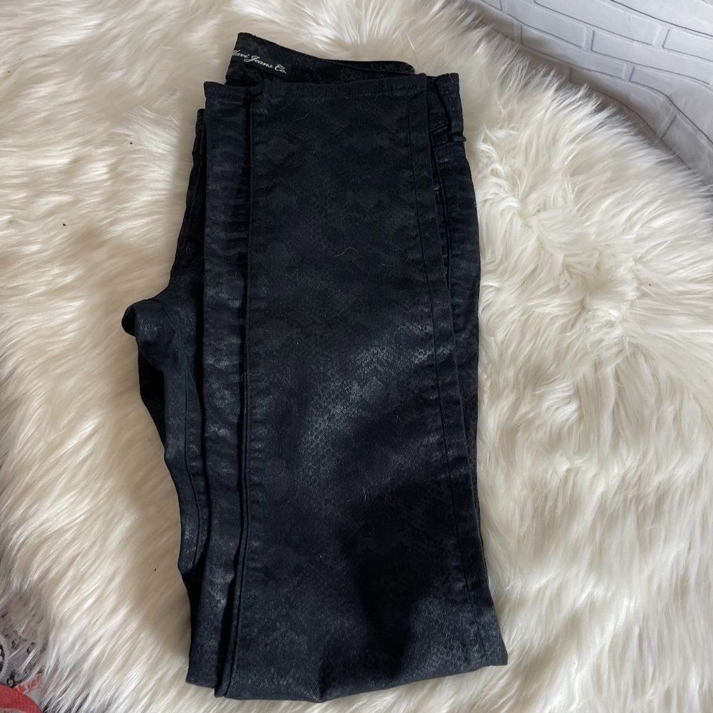 Mavi Serena Super SkinnyโBlackโ Patterned Jeans